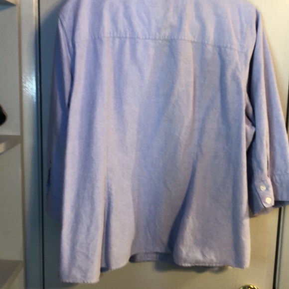 Woman's Karen Scott 3/4 length sleeve 22W shirt - Picture 3 of 5